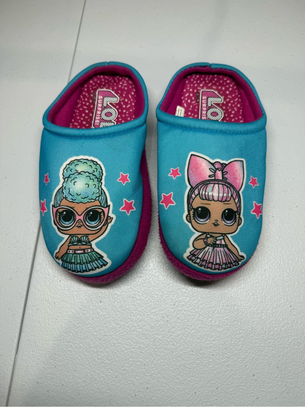 L.O.L. Surprise! Kids Slippers Teal and Pink